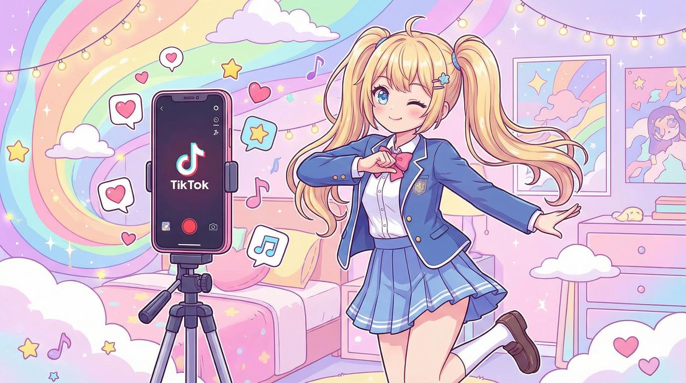 抖阴二次元少女日常vlog视频